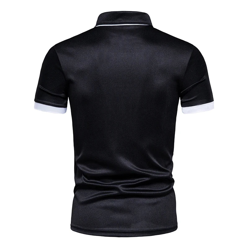 Fashion New Men's Casual Short Sleeve Polo Shirt Summer New Short Sleeve Top T-Shirt
